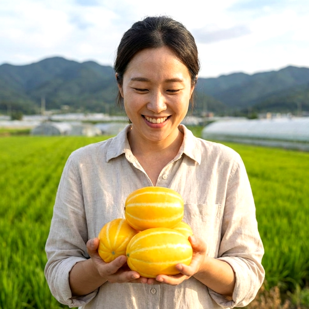 [다정한과일] 품질보장 고당도 성주 참외 로얄과 (특품/가정용), 1박스, (가정용) 로얄과 5kg 45,000원