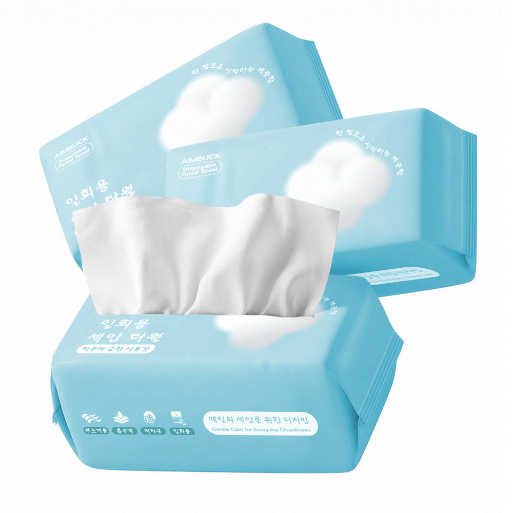 Aimbuck 순면 일회용 페이스 타올 수건대용 팝업타입 11,500원