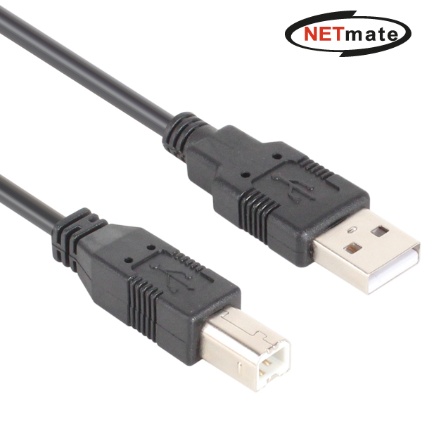강원전자 넷메이트 NMC-UB220BK USB2.0 A-B 케이블 2m (블랙) 1,250원