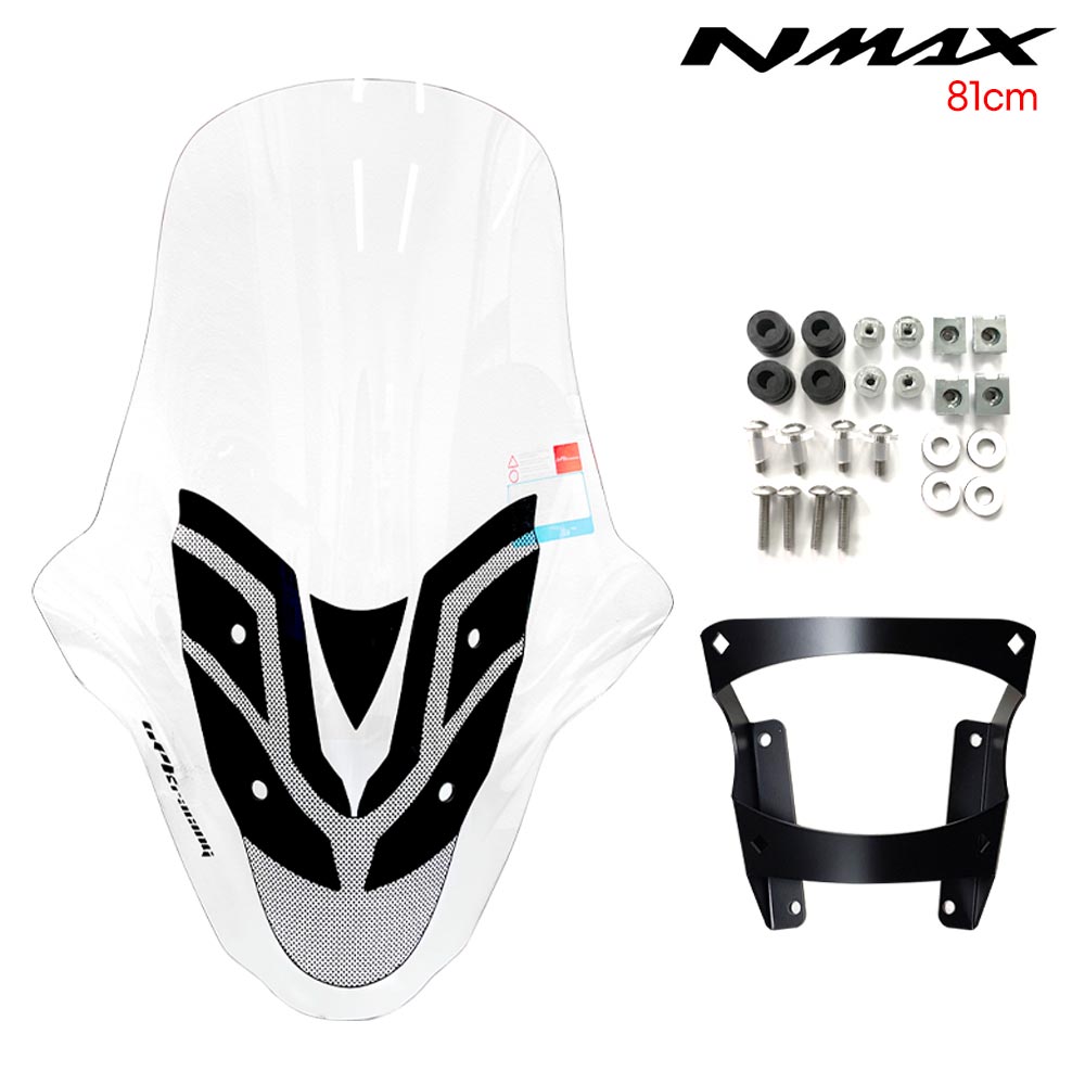 21-24년 NMAX 롱 윈드스크린 81cm 브라켓 세트 바람막이 윈드쉴드, 1세트 152,000원