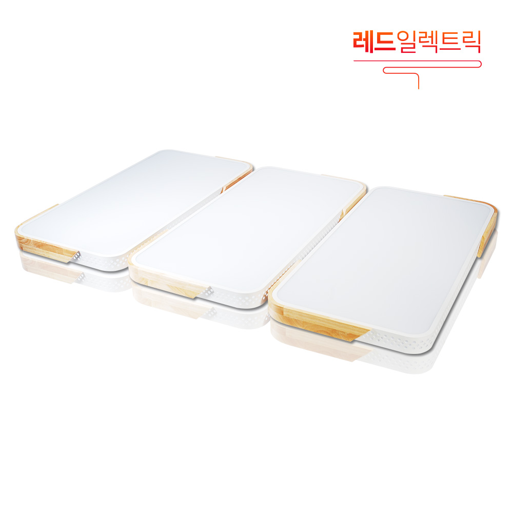 레드일렉트릭 LED슬림우드 거실 6등 150W 방등 거실등 조명, 레드 LED 슬림 우드 거실 6등 150W 180,000원