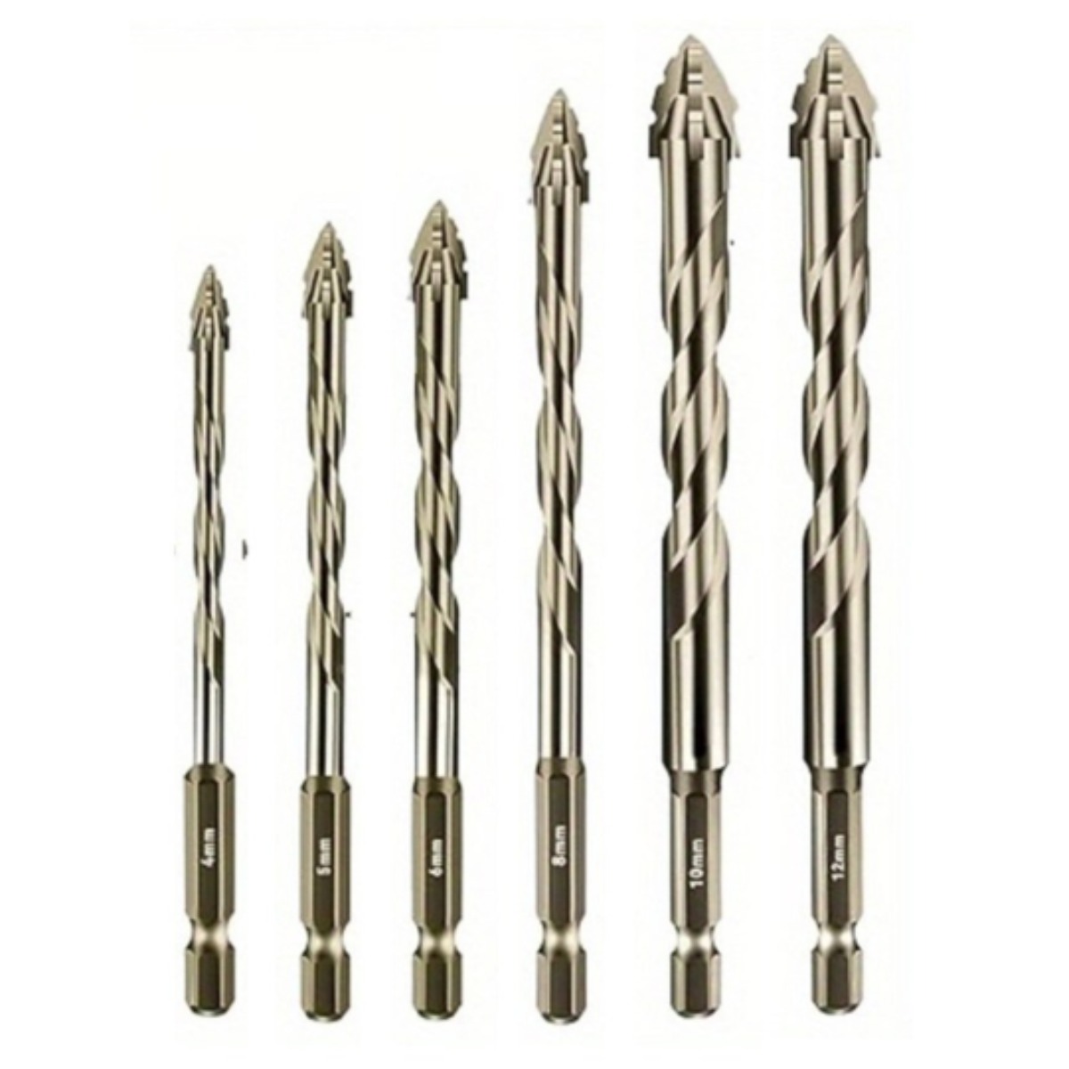 마이포레스트 6종 고급 4날 드릴비트 세트 다용도 자석 만능 멀티 육각 콘크리트, 1세트 20,000원