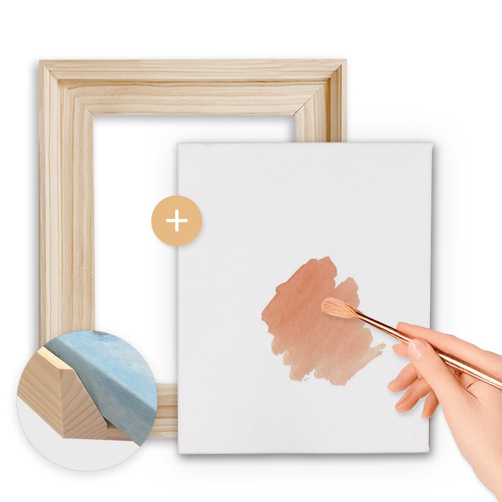 올인원 캔버스 정식 왁구 + 아사천 + 삼각 올림 액자 P_풍경형 37,000원