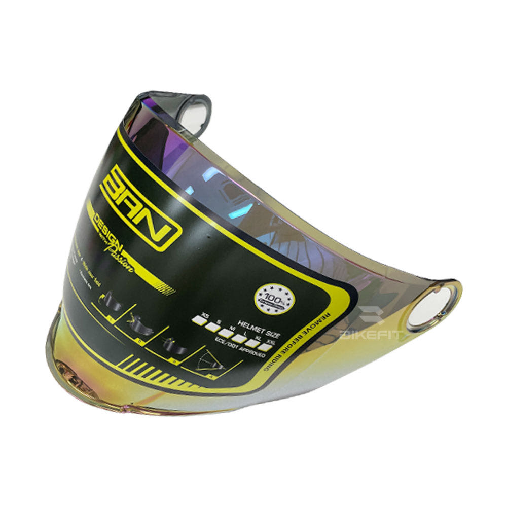 오토바이 BAN 헬멧 신형 초경량 반모 여름용 헬멧 쉴드3종 쉴드기어, 레인보우쉴드 13,000원