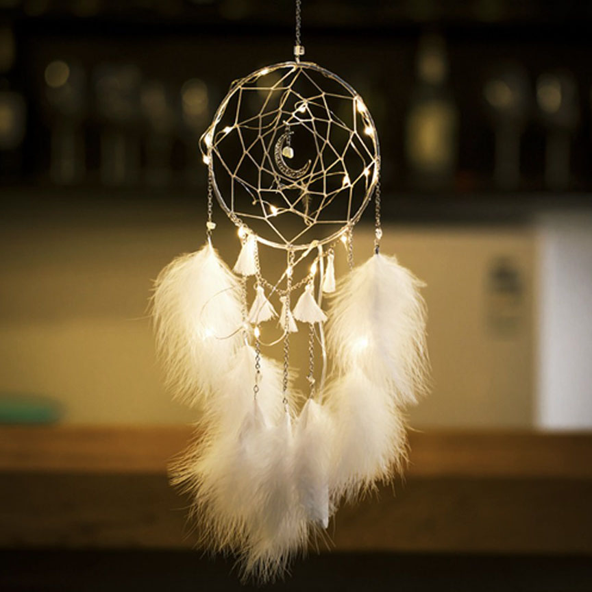 마벨인홈 드림캐쳐 초승달 펜던트 조명 세트, 화이트 9,900원