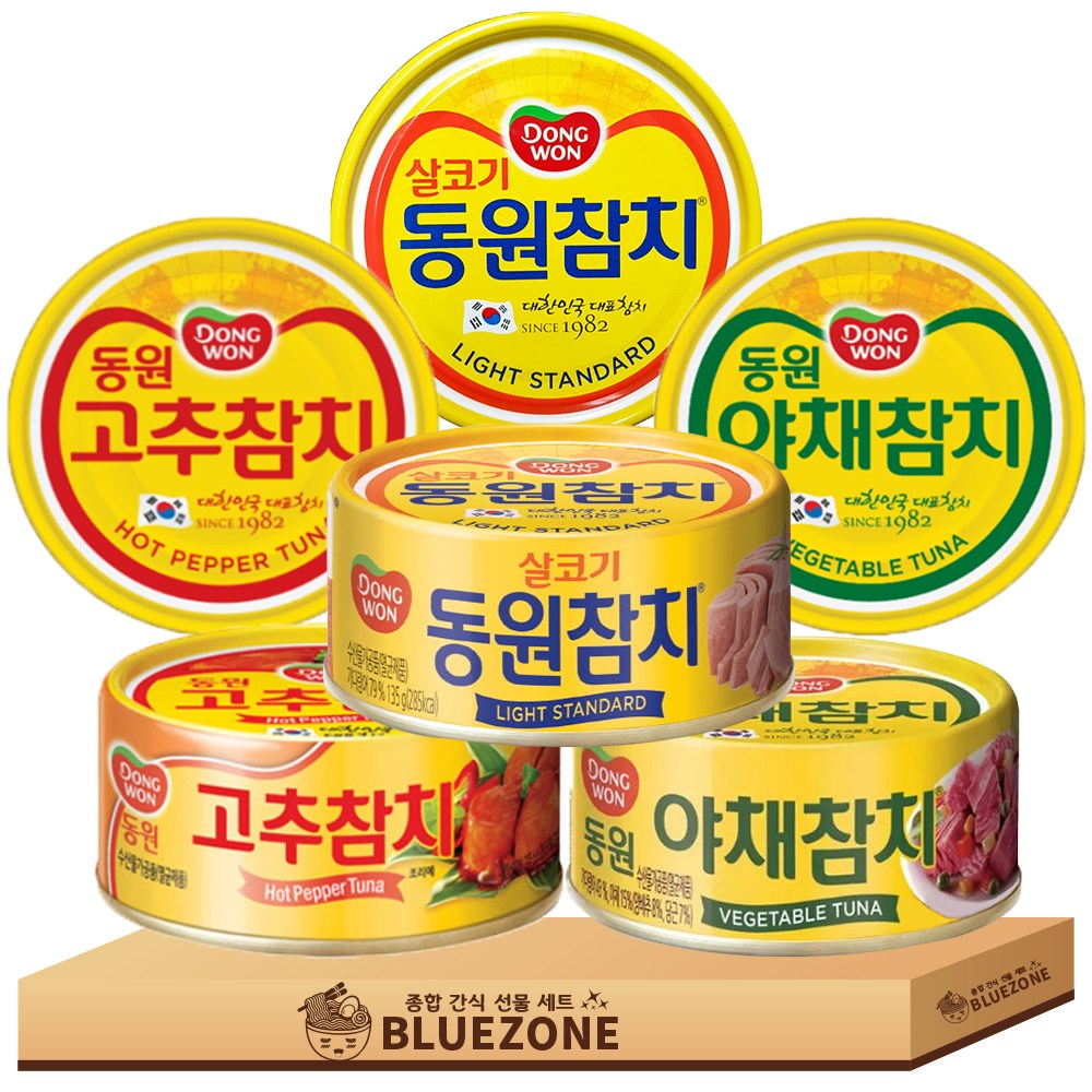 동원참치 90g 3종 A세트 (고추+야채+스탠다드)x2, 90g, 6개 19,900원