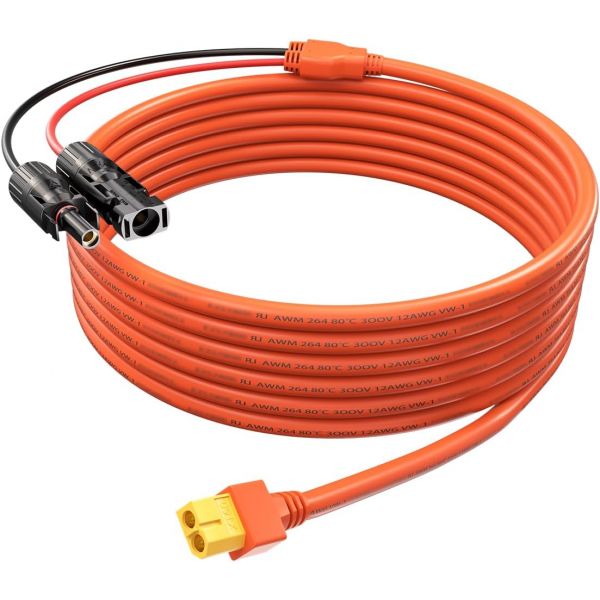 통통 솔라 XT60 충전 연장 케이블 12AWG 16.5피트 5미터 태양광 커넥터에서 어댑터 에코플로우 리버 및 델타 시리즈 부티 EB55 파워 스테이션 패널 RV 리튬인산철 54,630원