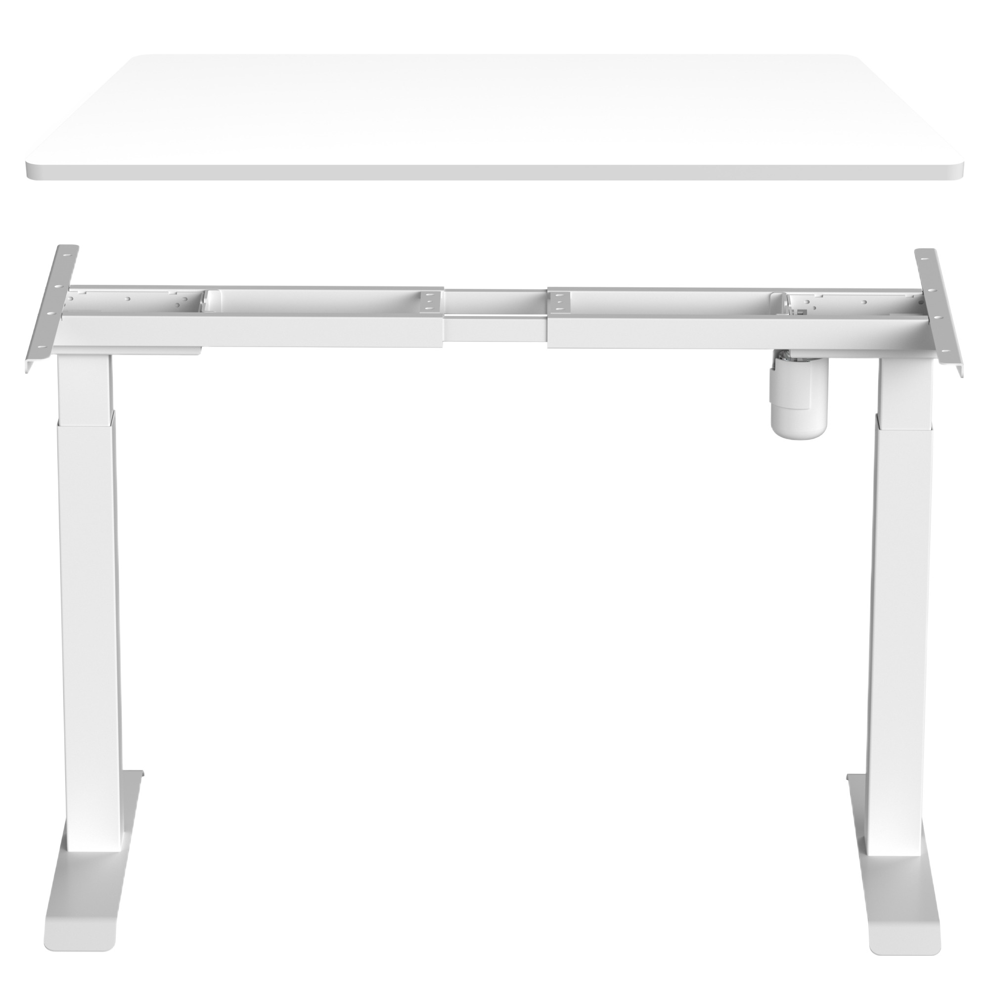 덱스탑 스마트 모션데스크 PRO 2.0 상판 1200 + 싱글모터 2단 프레임 세트 방문설치, 화이트 318,500원