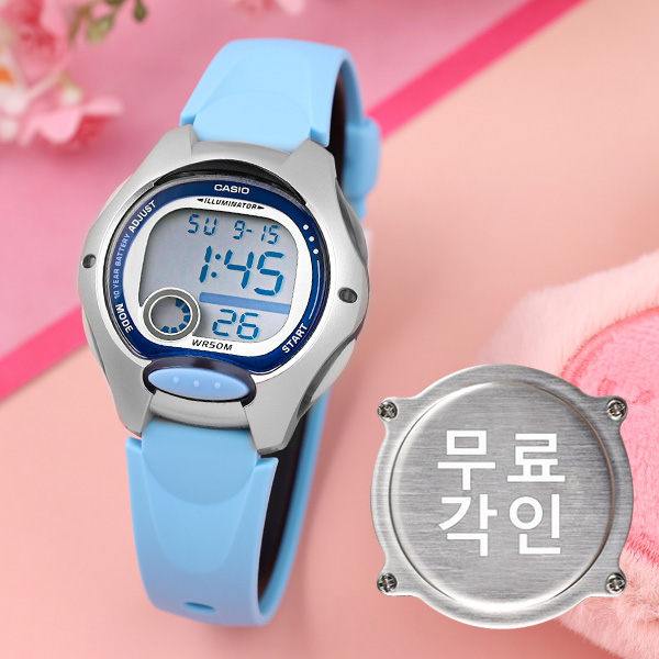 무료각인 카시오 LW-200-2B 학생 여성 아동 디지털 방수 전자 손목 캐주얼 시계 40,000원