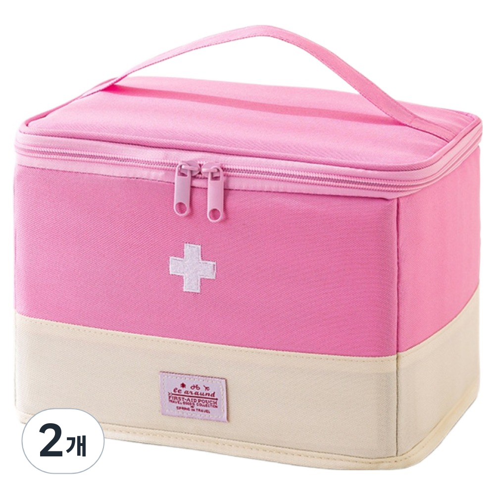 소담몰 응급 여행용 구급 파우치 핑크 XXL 26.5 x 19.5 x 19.5 cm 34,000원