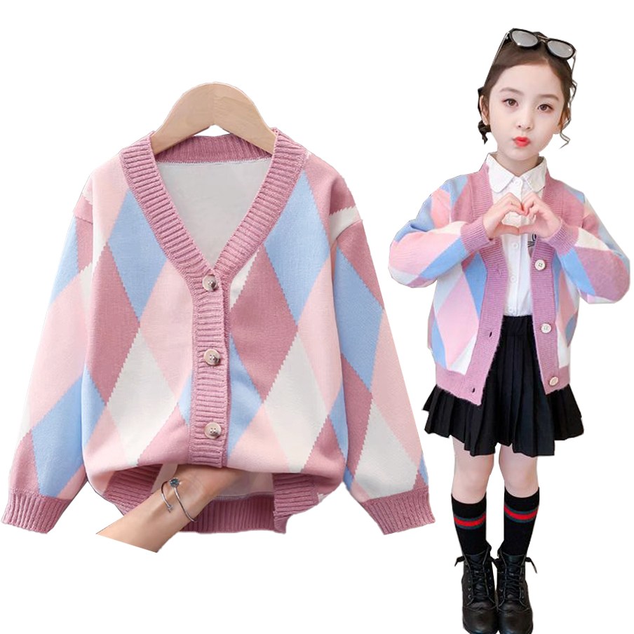 IEDUOS 여아 주니어 데일리 가디건 여 주니어 기모 코트 니트 자켓 초등학생 중학생 봄 가을 두꺼운 상의 20,180원