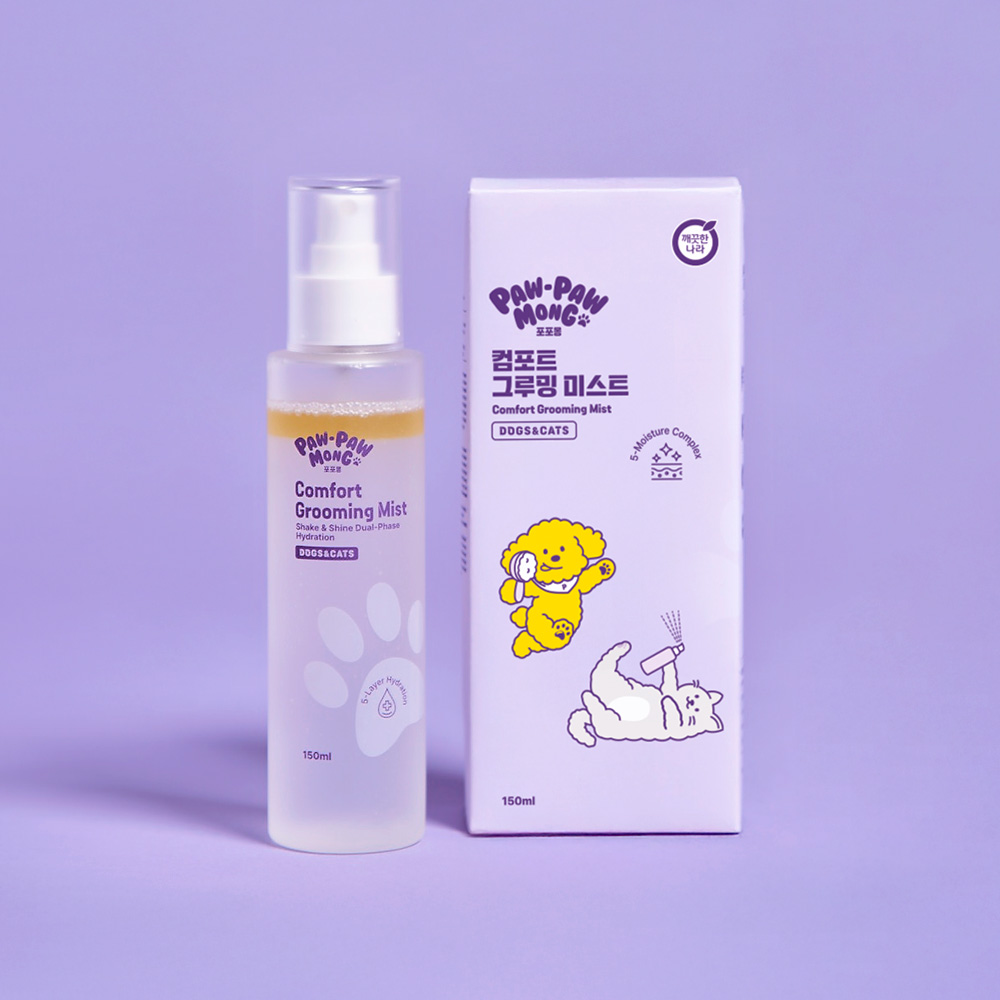 포포몽 반려동물 털 관리 정전기 보습 컴포트 그루밍 미스트, 1개, 150ml 15,900원