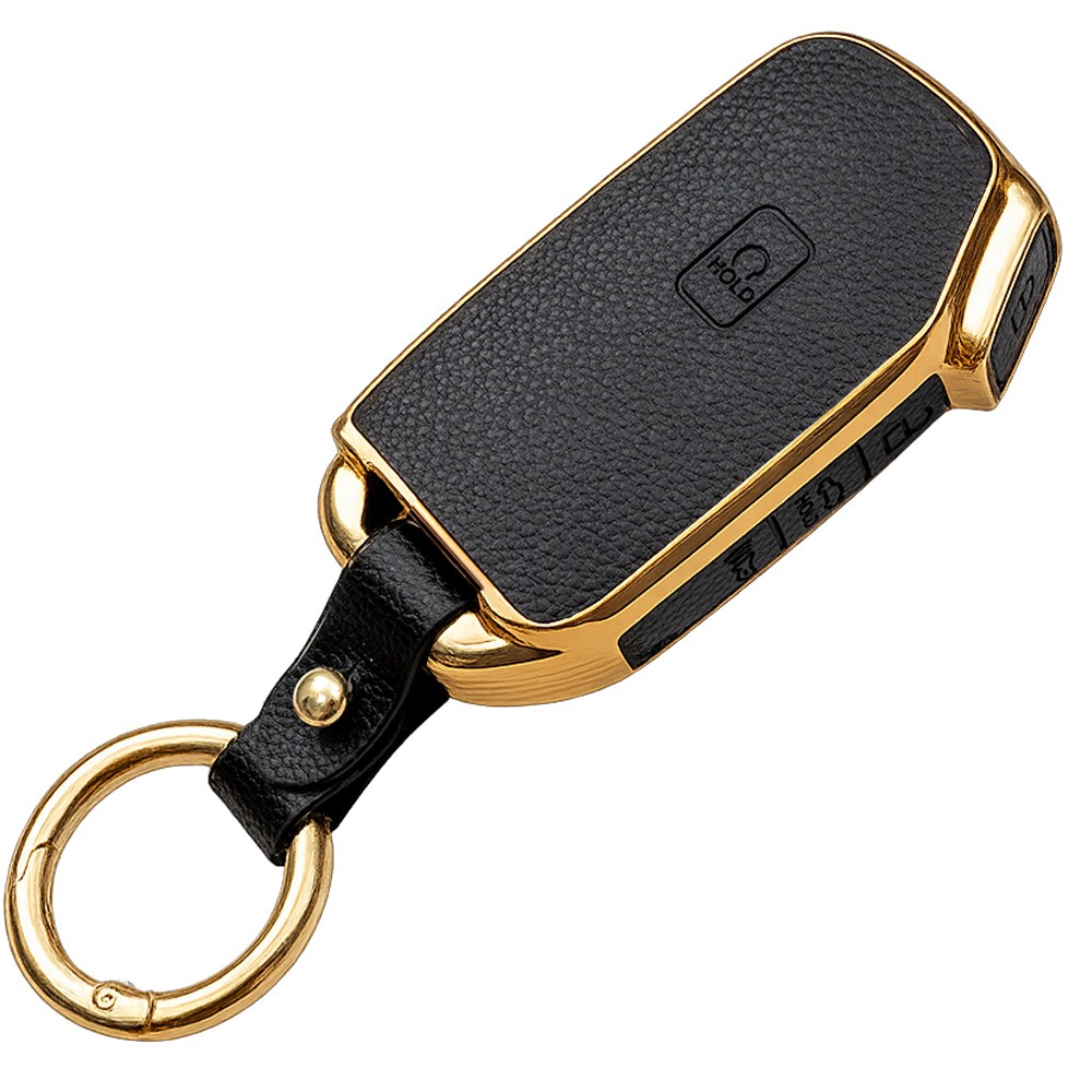 바이어블 기아 스포티지 K5 올뉴 K3 K7 카니발 쏘렌토 EV7 셀토스 호환 스마트키 가죽 TPU 케이스 키링 키홀더, 5버튼 TL32, 블랙 17,900원