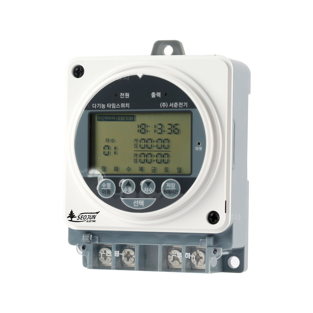 서준전기 다기능 정전보상 판넬용 타이머 16A 1W 전원출력형 SJM-R16 주간 일출일몰연동 36,200원