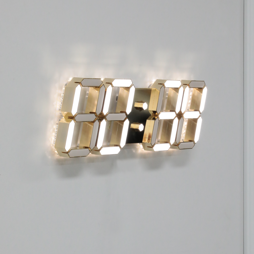 로이레트니 3세대 플루티드 24k LED 벽시계 PLUS+, 골드 325,000원