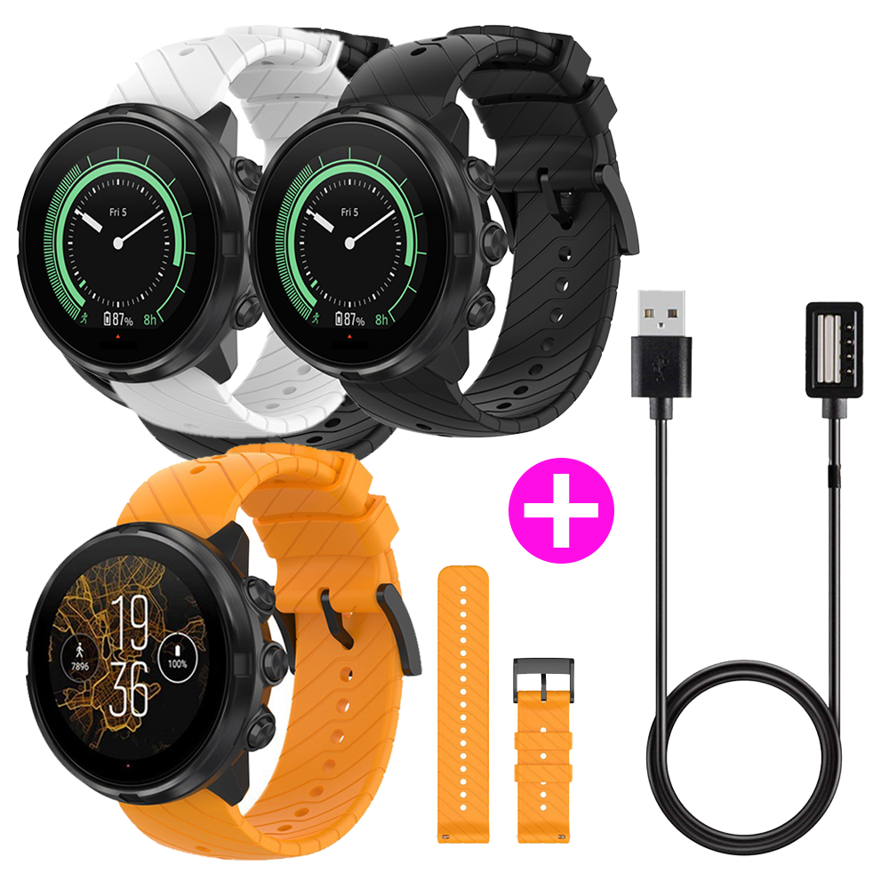 아이디스킨 (세트) 순토 9 5 호환 실리콘 스트랩 + 충전케이블 세트 15,100원