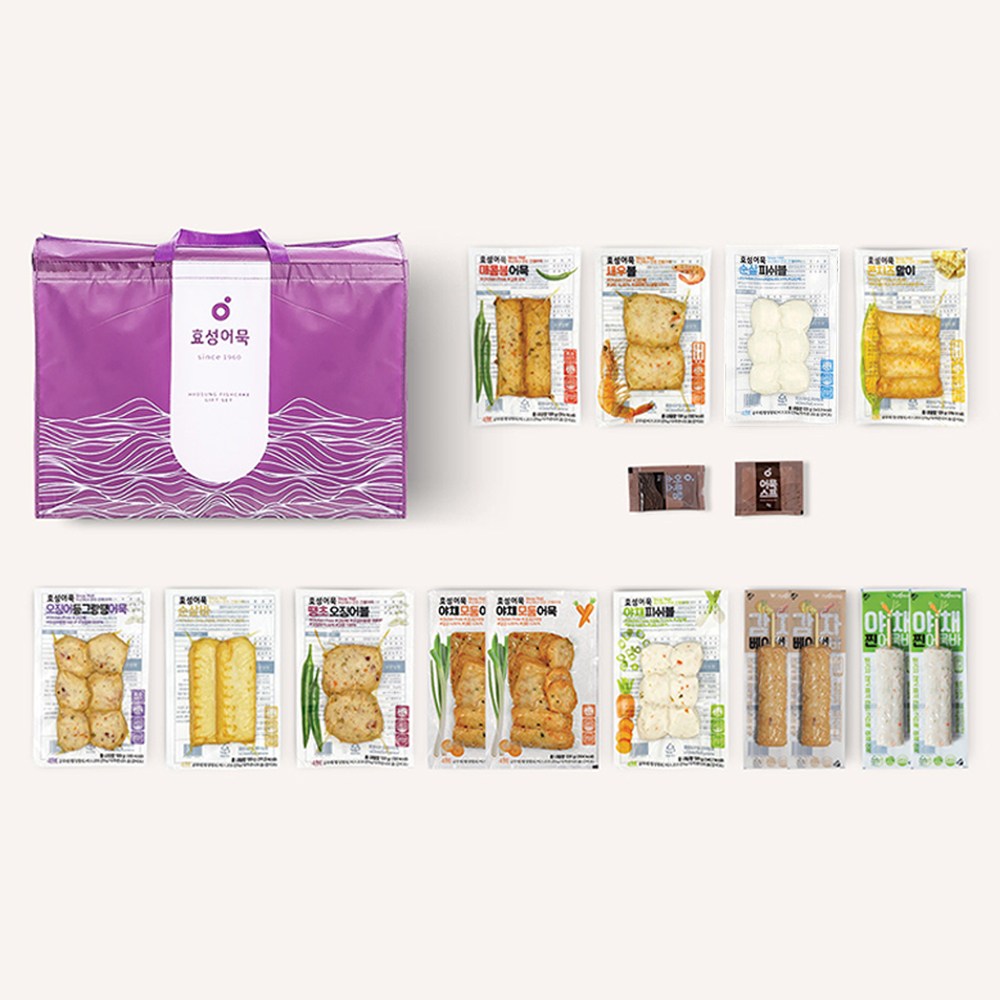 효성어묵 명절 프리미엄 선물세트 2호(어묵11종+스프동봉), 1.7kg, 1세트 80,900원