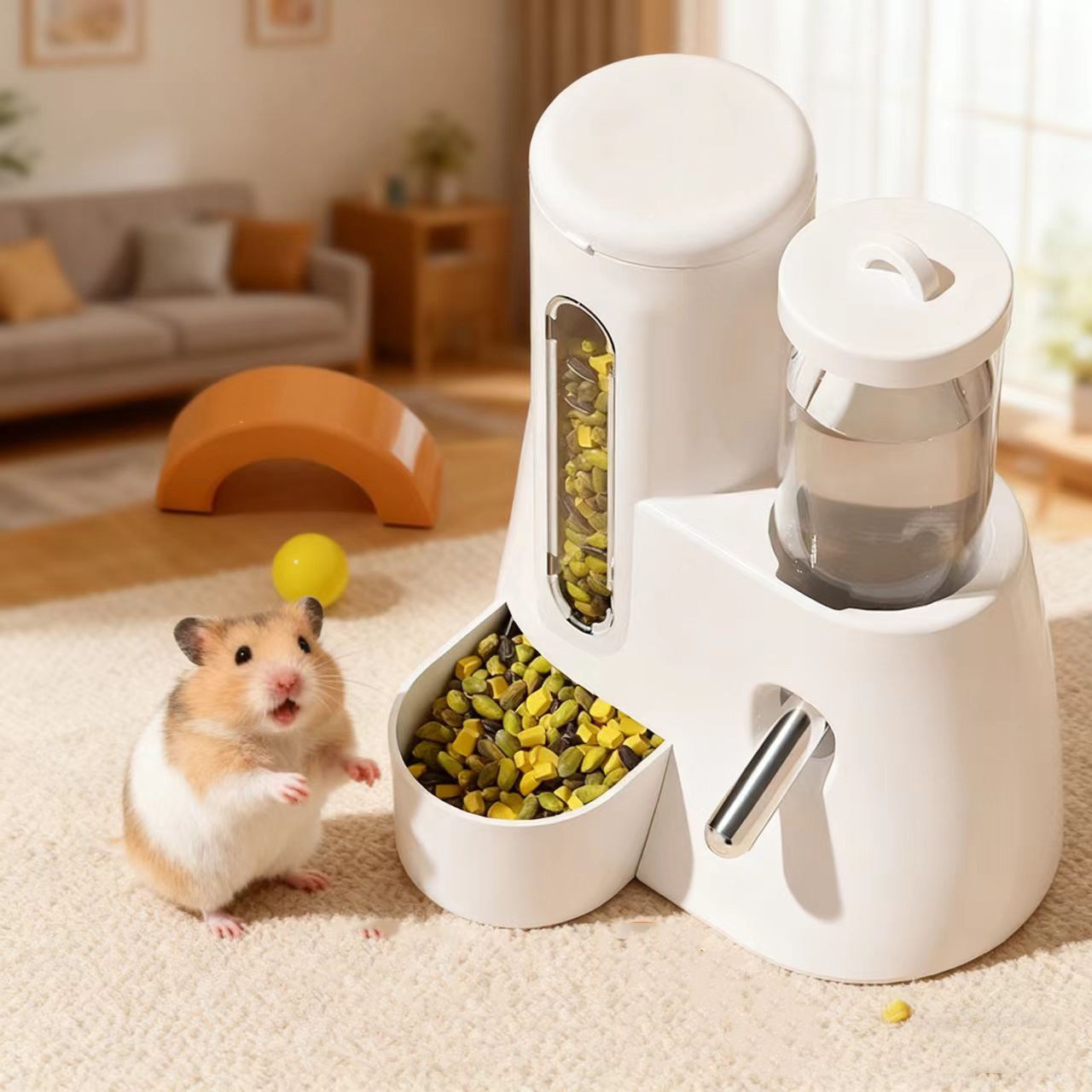 CYLIFE 햄스터 자동 급수식기 급수 급식기 분리 세척가능 소동물급수기 햄스터은신처급수기 8,900원