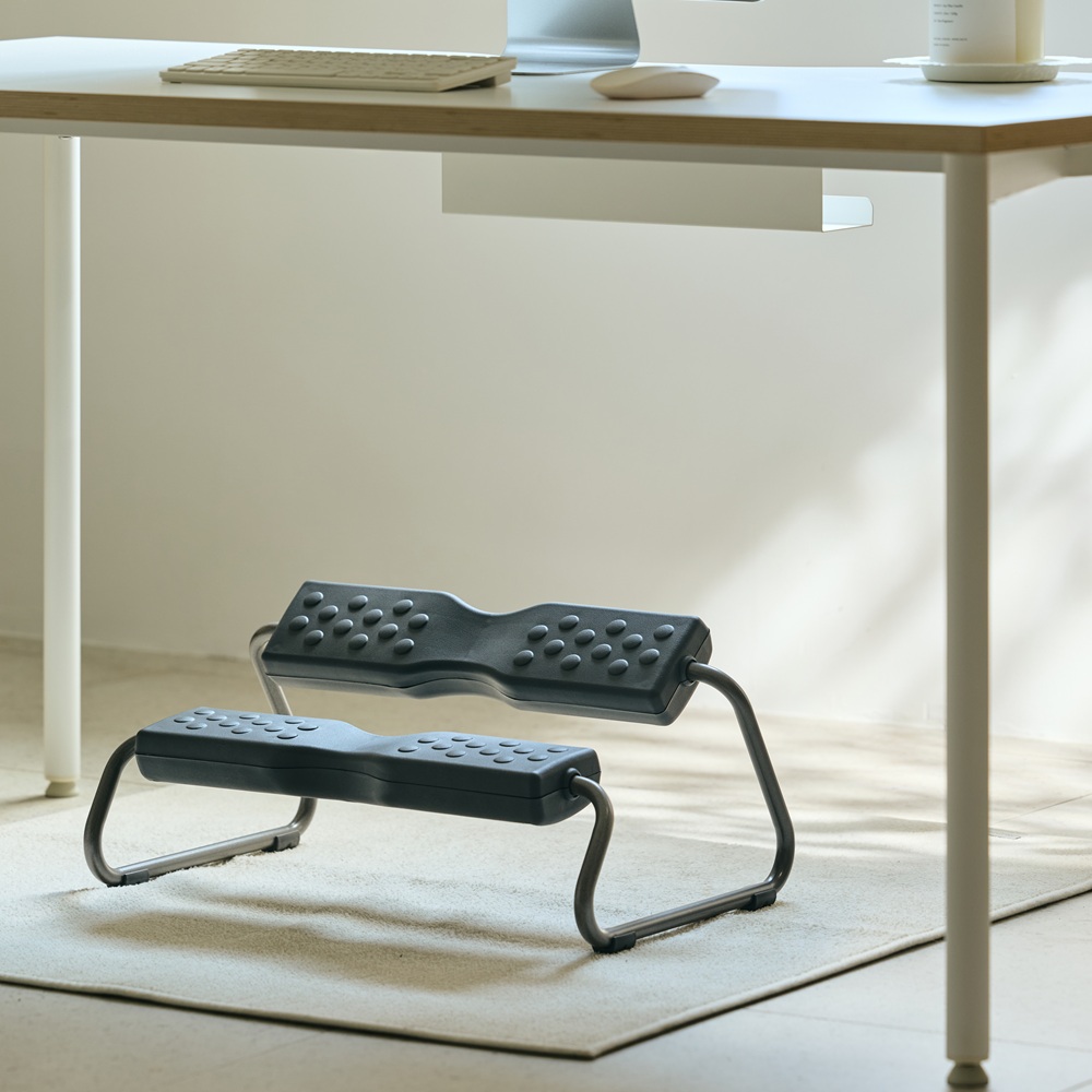 듀오백 이지풋 2단 책상 발받침 사무실 발받침대, 딥그레이 45,000원