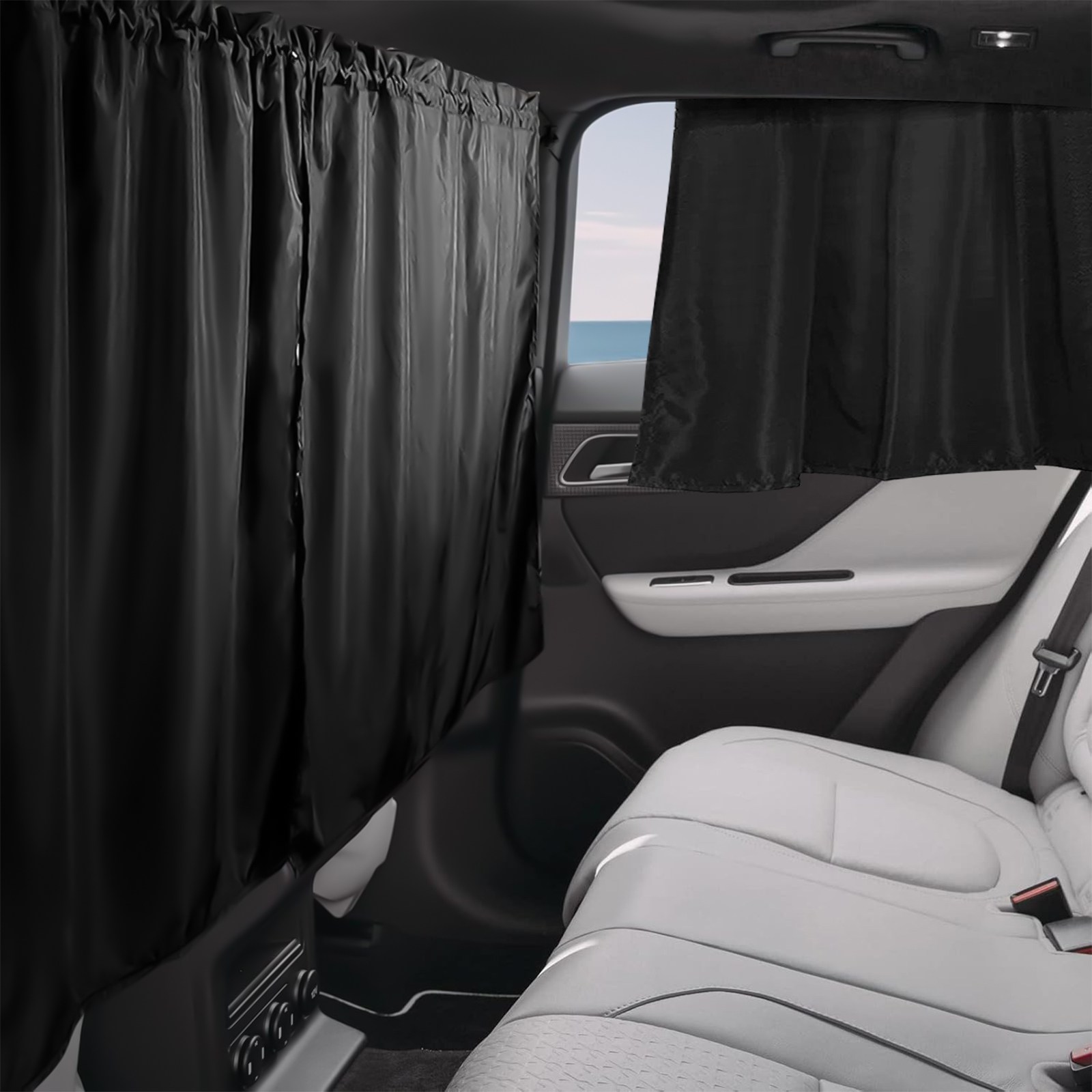 KEMEI 차량용 암막 차박커튼 뒷자석 자동차 프라이버시 햇빛가리개 커튼 창문, 현재가 15,900원
