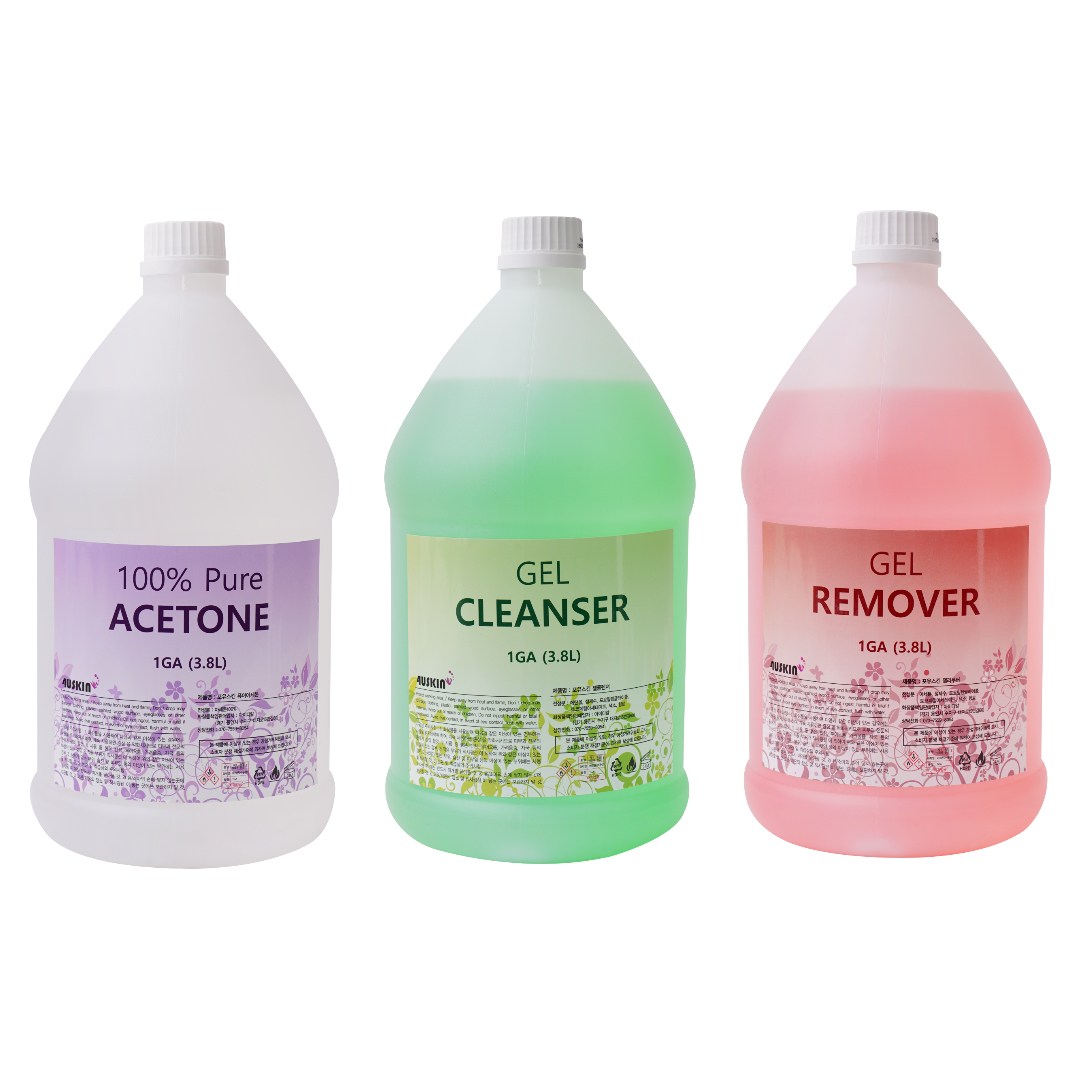 4uskin 아세톤 + 젤클렌저 대용량, 2개, 3.8L 55,000원