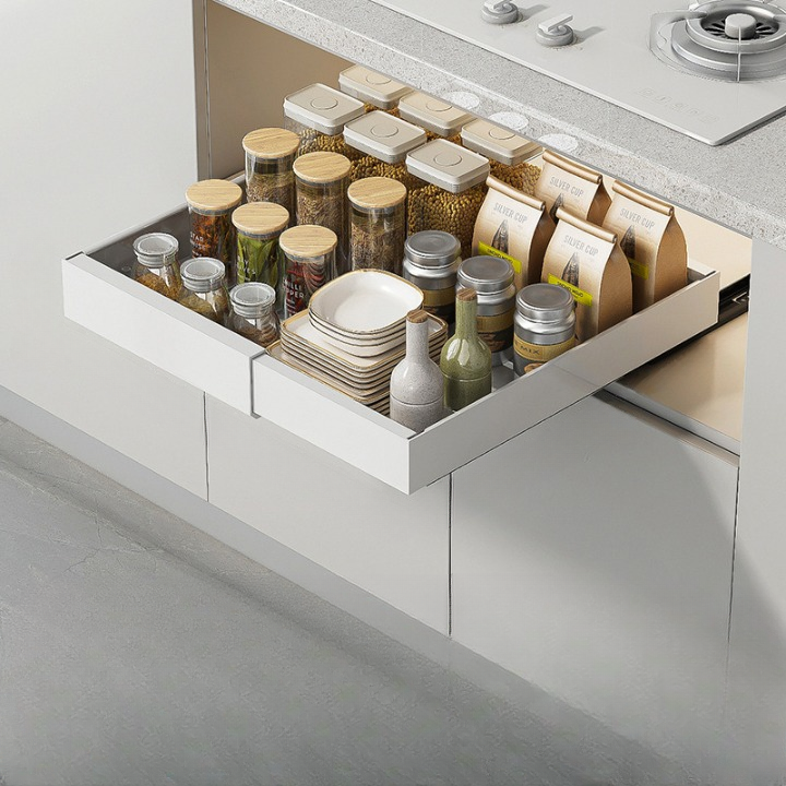 고급형 무타공 길이조절 슬라이딩선반 싱크대 정리 주방 선반 고정레일3개/선반들림방지 부품 포함/3가지 색상/4가지 사이즈, 1개, 화이트 24,500원