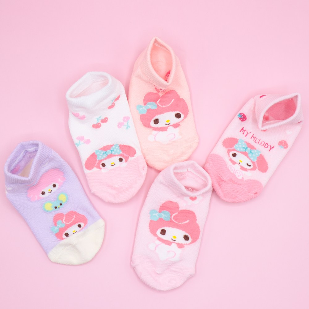 국산 정품 산리오 마이멜로디 여름 발목양말 5켤레 세트 아동 키즈 여아 어린이 유아 초등 깜찍한 캐릭터 예쁜 귀여운 스니커즈 양말 조카 어린이 단체 선물 어린이선물 13,900원