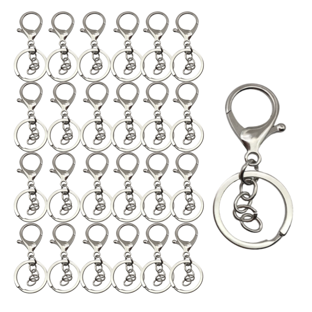 스켈 키링 열쇠고리 키링 부자재, 40개, 실버 10,590원