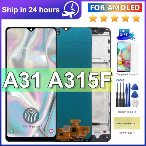 GEEKI 휴대폰 스마트폰 자가 수리 교체 부품 삼성 호환 A31 A315 A315F LCD 용 6.4 AMOLED 디스플레이 터치 스크린 디지타이저 어셈블리 28,800원