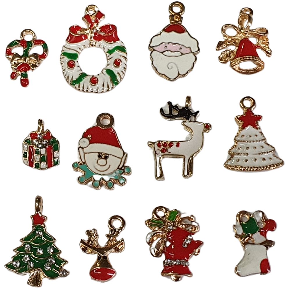 산타 메탈 펜던트 / 성탄 크리스마스 선물포장 트리 인테리어장식소품 카드 목걸이 악세사리 공예 만들기재료 5,000원