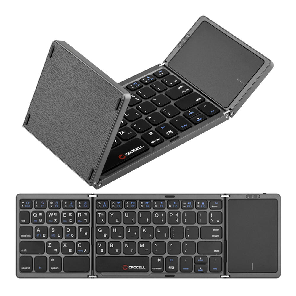 터치패드 휴대용 태블릿 갤럭시탭 아이패드 맥북 아이폰 스마트폰 핸드폰 휴대폰 블루투스 접이식 키보드 44,300원