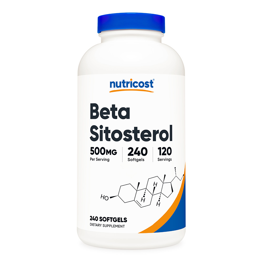 Nutricost 베타 시토스테롤 소프트젤 120개, 500mg - GMO 프리, 글루텐 프리 보충제, 60회 분량 171644, 1개 42,500원