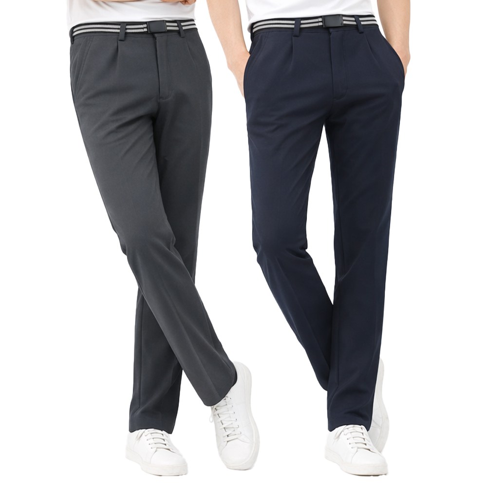 2장 여름용 남자 MW 심플 활용 원턱 팬츠 가성비 좋은 일자핏 작업복 바지 M1204 24,800원