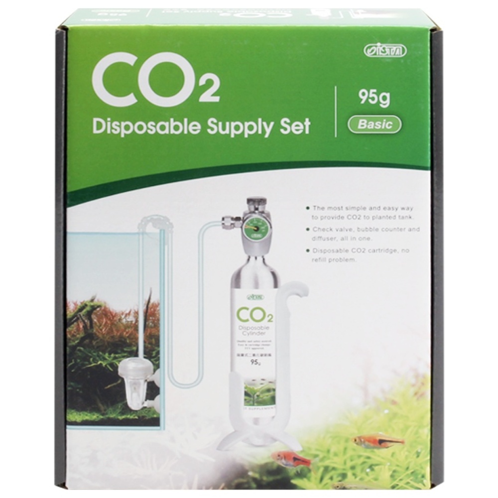 CO2 95g 세트 Basic 기본형 I-687 수조 수족관 어항 초보 수초 이탄 산소공급기 구피 물고기 이산화탄소 공급 용존산소량 디퓨져 58,300원