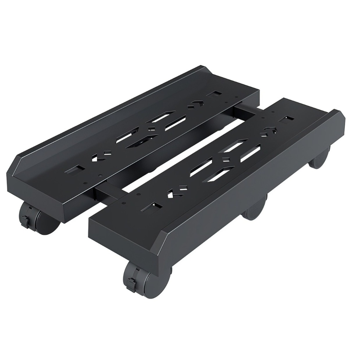 Topsun 데스크톱 컴퓨터 본체 지지대 바닥 받침대 확장형 지지대 케이스 트레이 바퀴 장착 높이 조절 가능 보관대, 1개, 검정색 18,500원