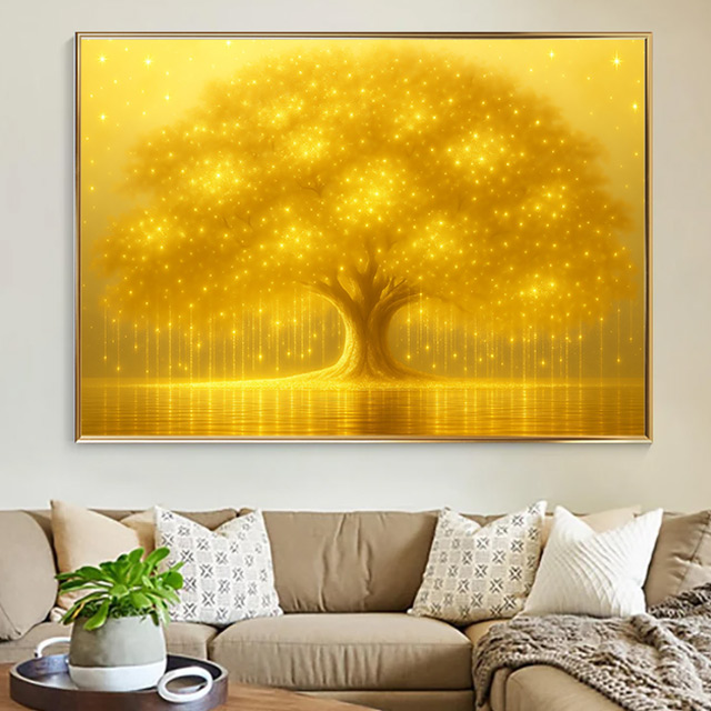 황금 돈나무 돈 들어오는 그림 집들이 개업 선물 인테리어 액자 황금빛 금전수, 올리브골드 249,000원