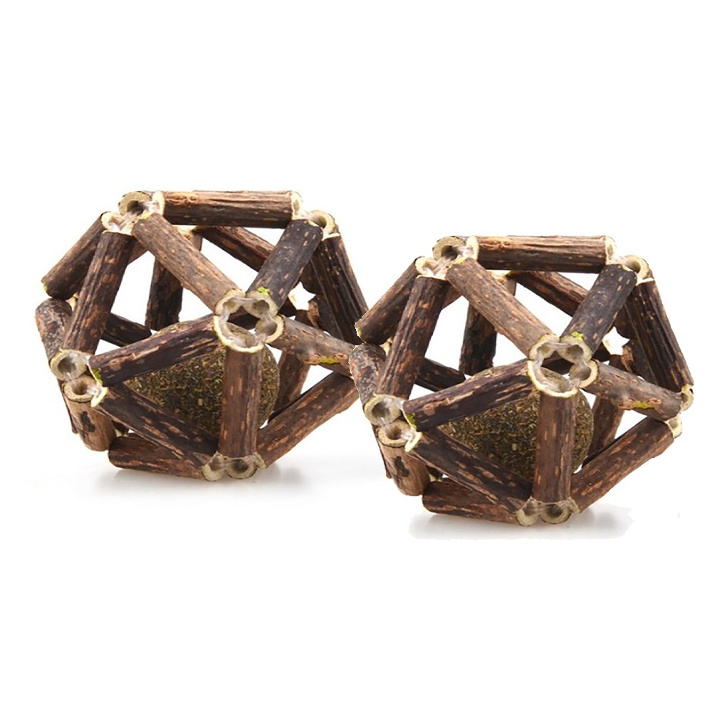 오브펫 고양이 마따따비 삼각볼 2개입, 캣닢+마따따비 지름5cm, 1개 5,500원