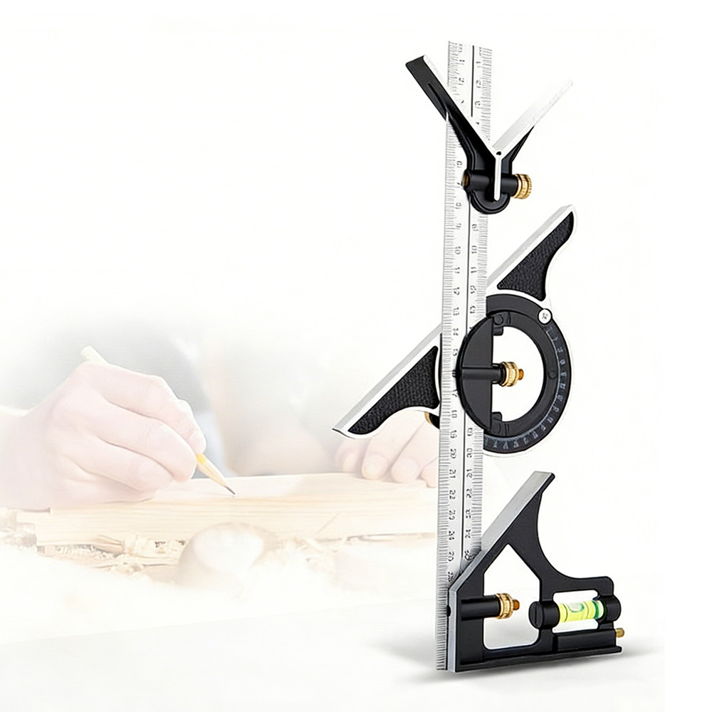 LXU 멀티 정밀눈금 측정 올스텐 조합각도기 직각자 19,000원