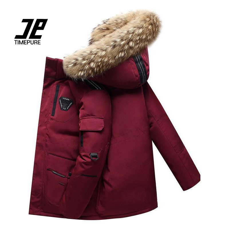 겨울 남녀공용 커플 다운 패딩 카고 점퍼 리얼 카라 패딩 점퍼 후드 다운 패딩 따뜻한 겨울 패딩 58,880원