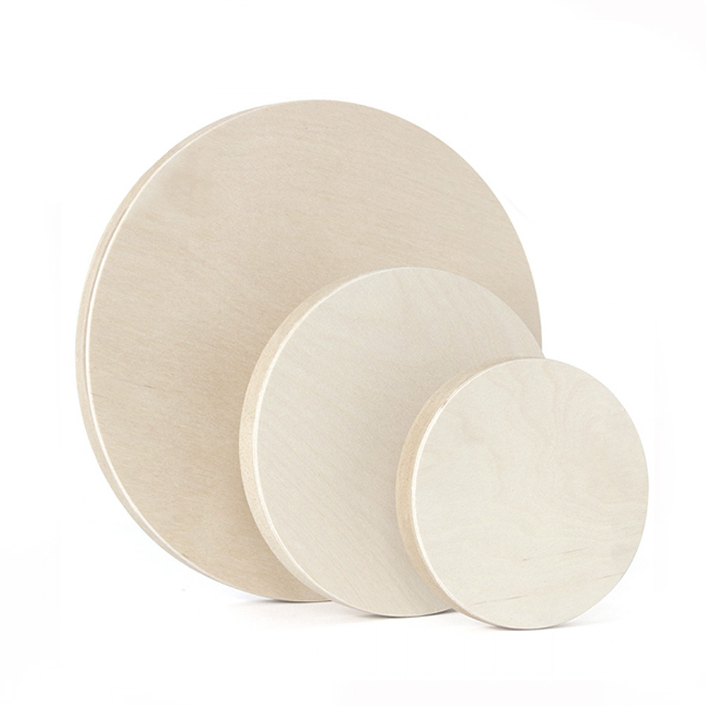 청암액자 원형 나무 판넬 2개입 지름 25cm 12,000원