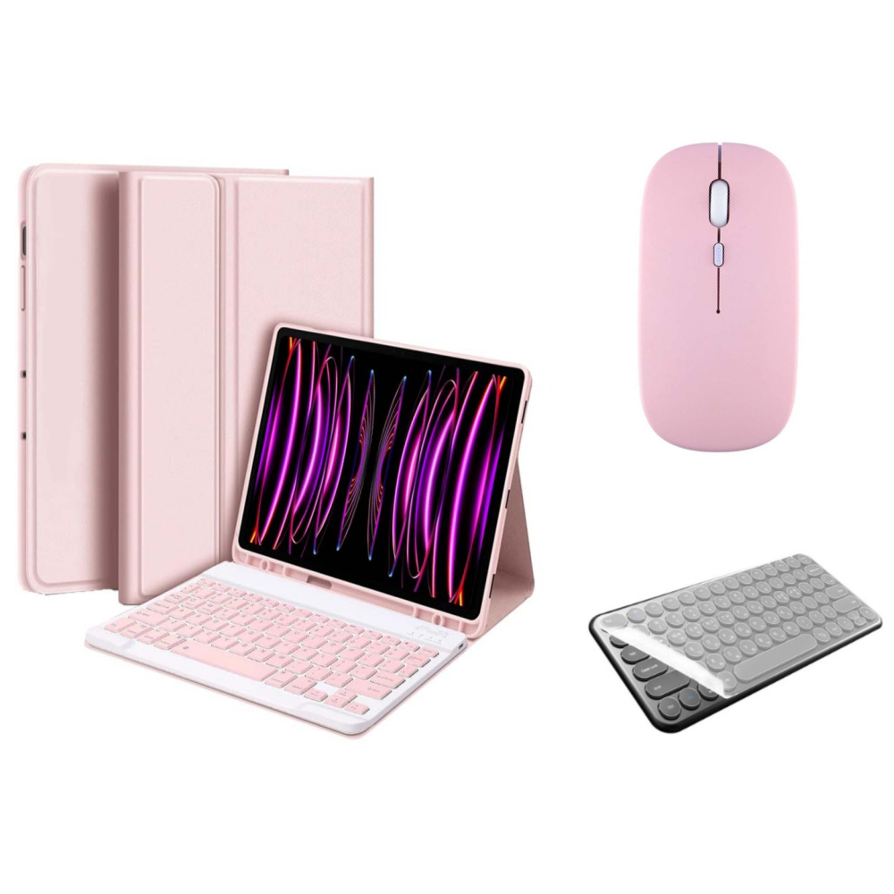 아이패드 호환 에어 프로 미니 1/2/3/4/5/6/7/8/9/10 세대 M2 M4 펜슬 수납 블루투스 키보드 케이스 무선 마우스 세트 iPad Pro Air Mini 케이스나라 24,900원