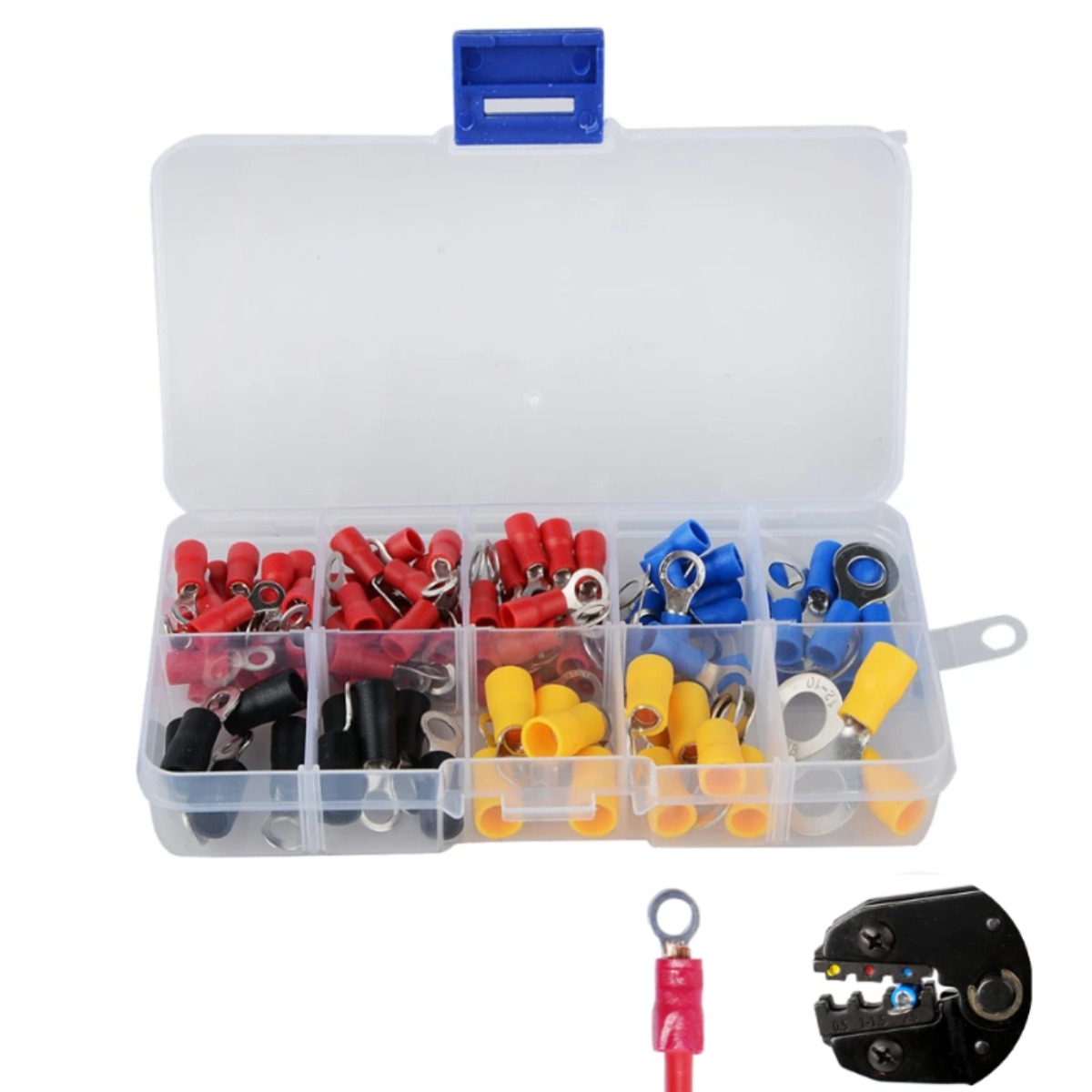 JEKYU O형PG터미널 102pcs 모듬 PG링타입 커넥터 전선 압착 터미널 PG단자 황동 신주, 1세트 5,830원