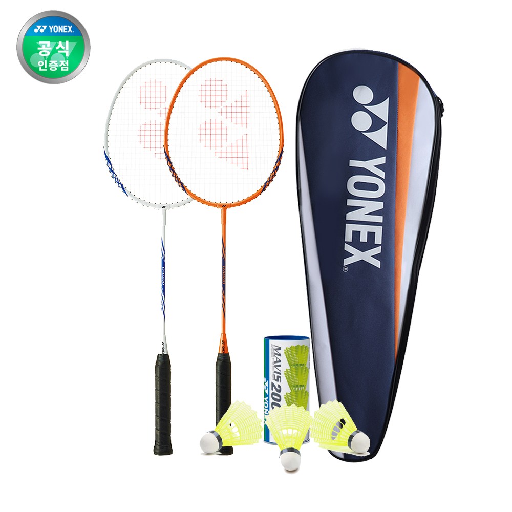요넥스 배드민턴라켓 2자루 셔틀콕 세트 B4000 + 마비스200 2025년형 53,000원