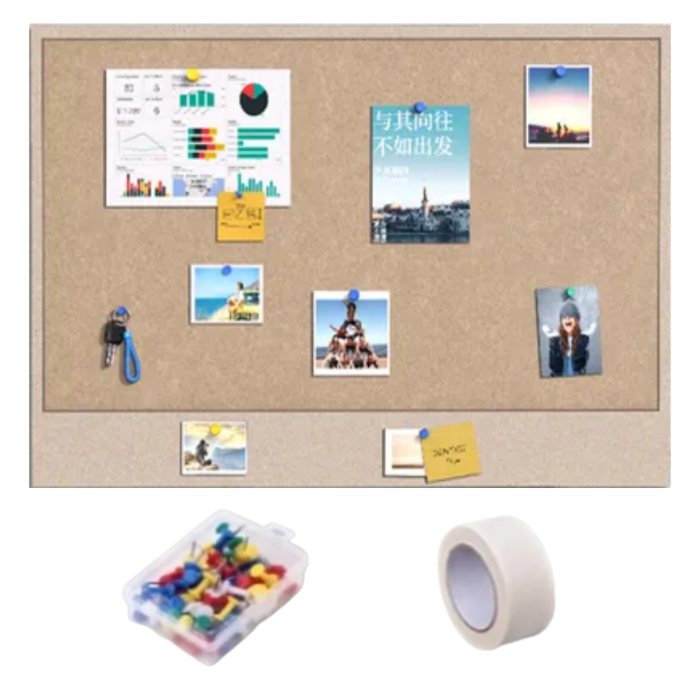 홈앤더 펠트 게시판 부착식 메시지 보드 웜 베이지 + 압정 + 리무버블테이프 세트, 펠트 17,330원