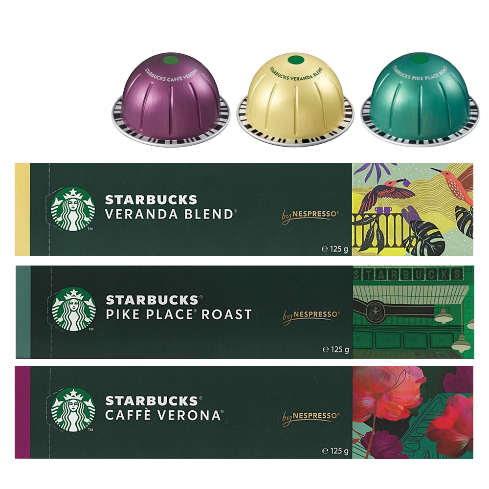 네스프레소 버츄오 스타벅스 삼색캡슐 3종 230ml, 1개 47,480원