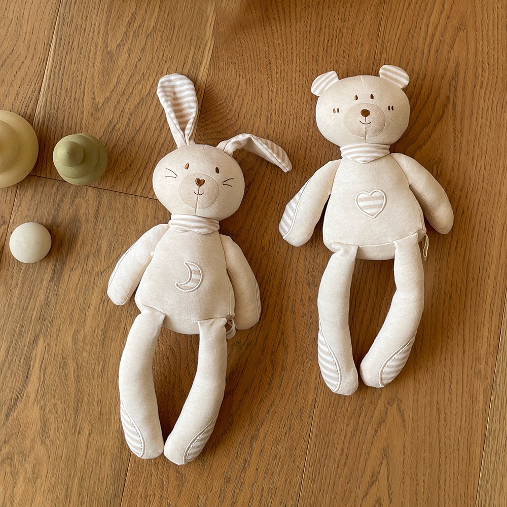 베베코지 오가닉 애착 인형 촉감 자극 아기 신생아 곰 곰돌이 토끼, 1개 14,500원