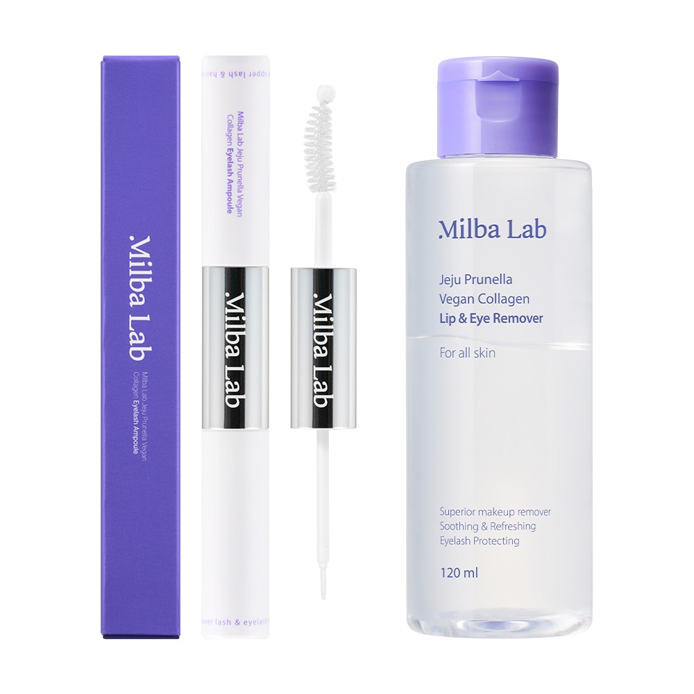 밀바랩 제주 프루넬라 비건 콜라겐 속눈썹 영양제 10ml + 립앤아이 리무버 120ml, 1세트 19,800원