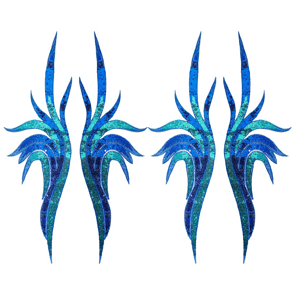 화려한 꽃무늬 자수 패치 화사한 봄 테마 DIY 핸드메이드 의류 수선 수공예 소품, 1개, 파란색 157 11,280원