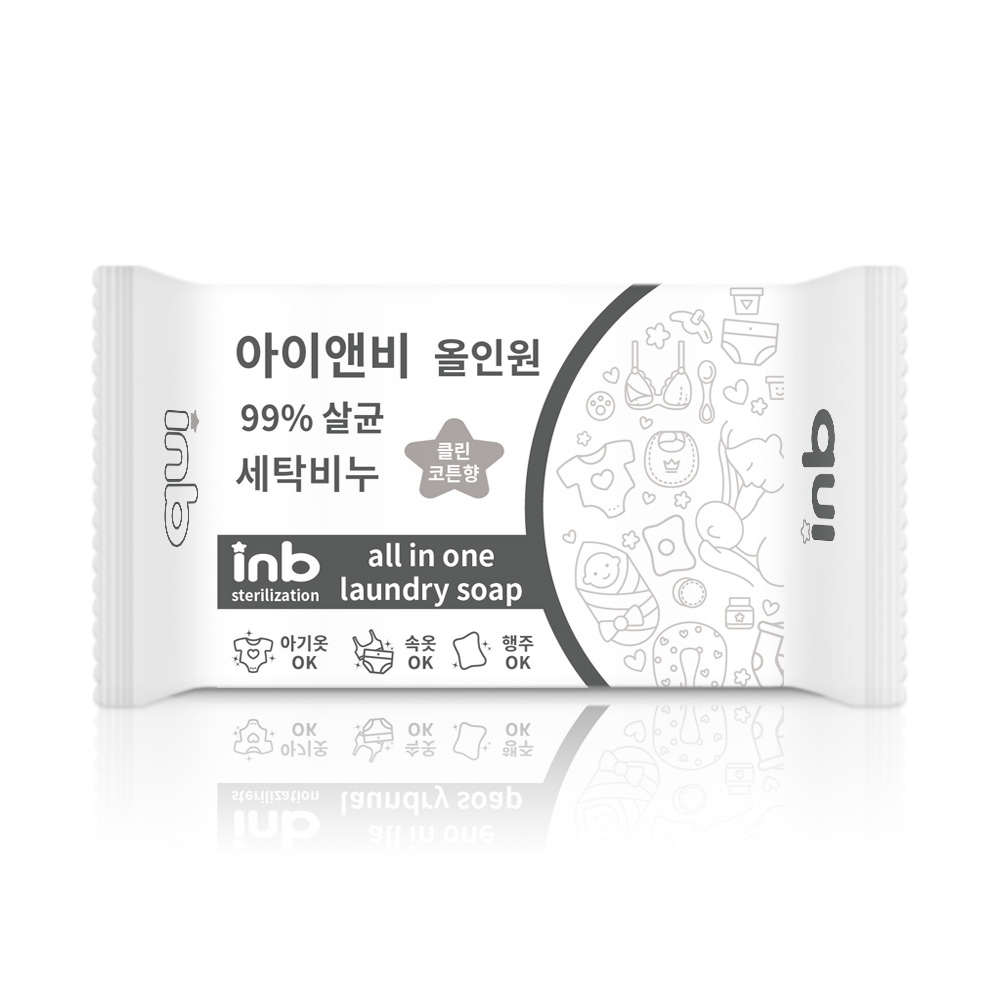 아이앤비 올인원 살균세탁비누 클린코튼향, 6개, 180g 12,890원