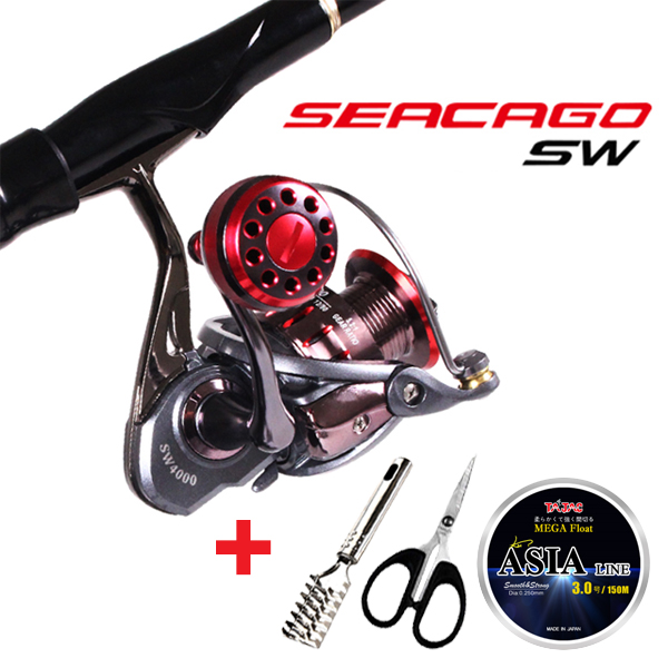 TJ코리아 시카고SW 스피닝릴 땡처리 왕 사은품 3000번 4000번 5000번 바다 원투 카고 대물 낚시 (씨카고SW) 43,900원